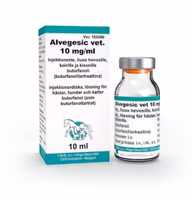 Alvegesic vet. 10 mg/ml 10 milliliter Injektionsvätska, lösning