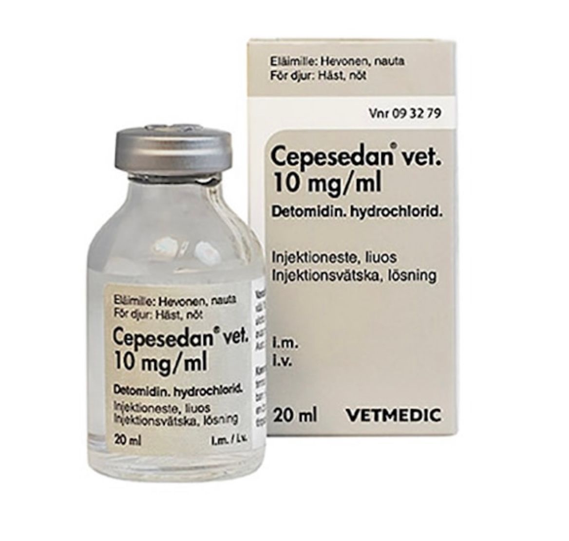 Cepesedan vet. 10 mg/ml 20 milliliter Injektionsvätska, lösning