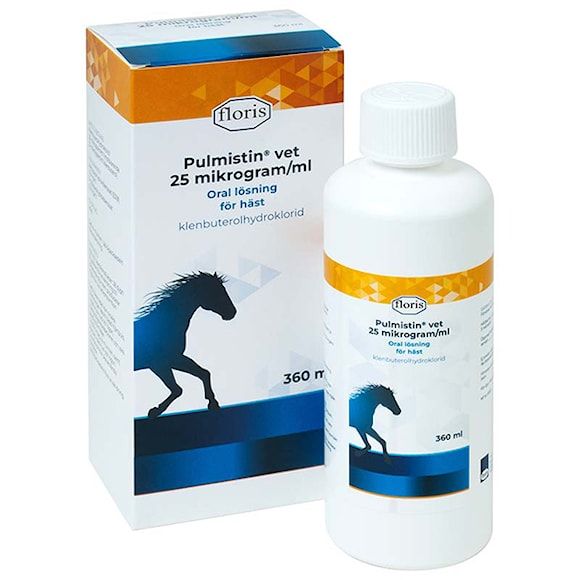 Pulmistin vet 25 mikrogram/ml 360 milliliter Oral lösning