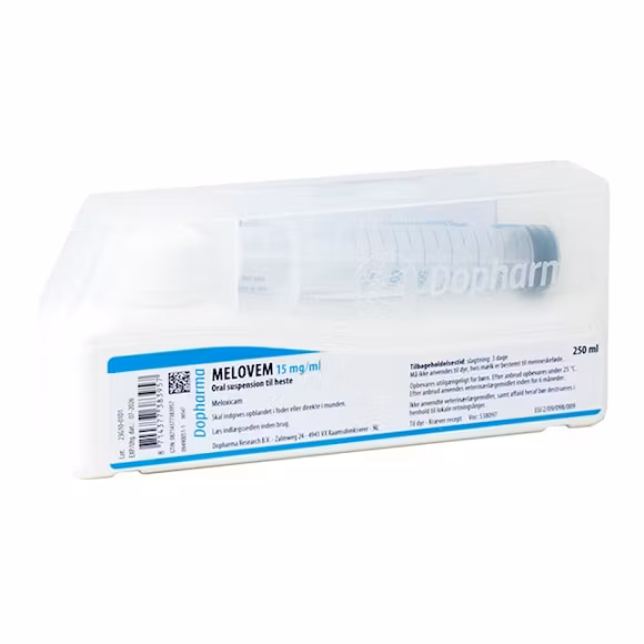 Melovem 15 mg/ml 1 x 1 x 250 millilit Oral suspension