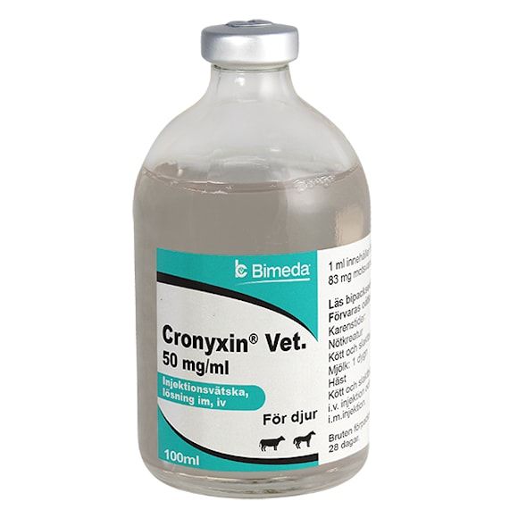 Cronyxin vet. 50 mg/ml 4 x 100 milliliter Injektionsvätska, lösning