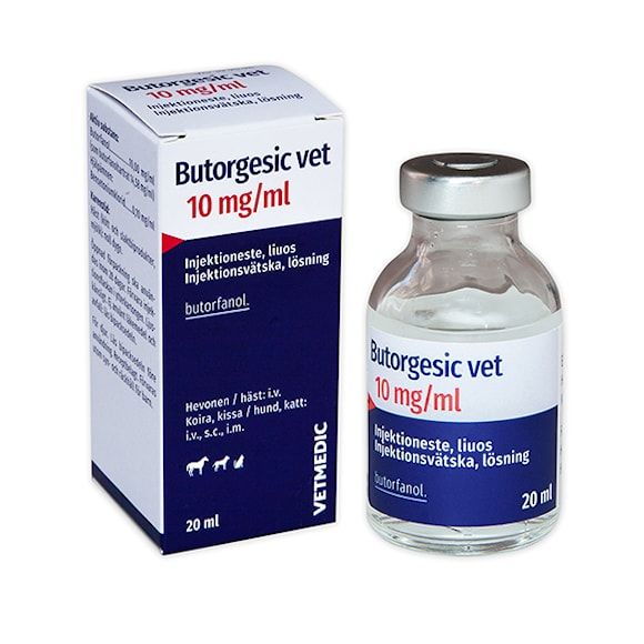 Butorgesic Vet 10 mg/ml 5 x 20 milliliter Injektionsvätska, lösning