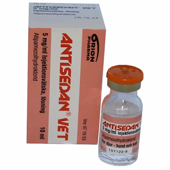 Antisedan vet. 5 mg/ml 10 milliliter Injektionsvätska, lösning