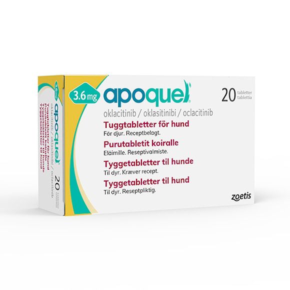 Apoquel 3,6 mg 20 tablett(er) Tuggtablett