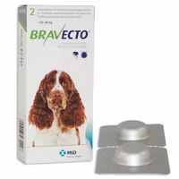 Bravecto för mellanstora hundar (>10-20 kg) 500 mg 2 tablett(er) Tuggtablett