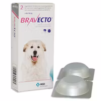 Bravecto för mycket stora hundar (>40-56 kg) 1400 mg 2 tablett(er) Tuggtablett