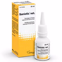 Saniotic vet 20 milliliter Örondroppar/kutan suspension