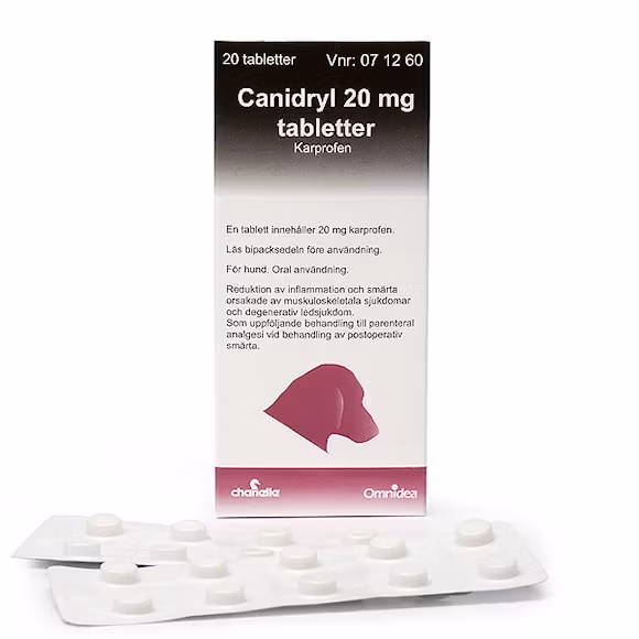 Canidryl 20 mg 20 tablett(er) Tablett