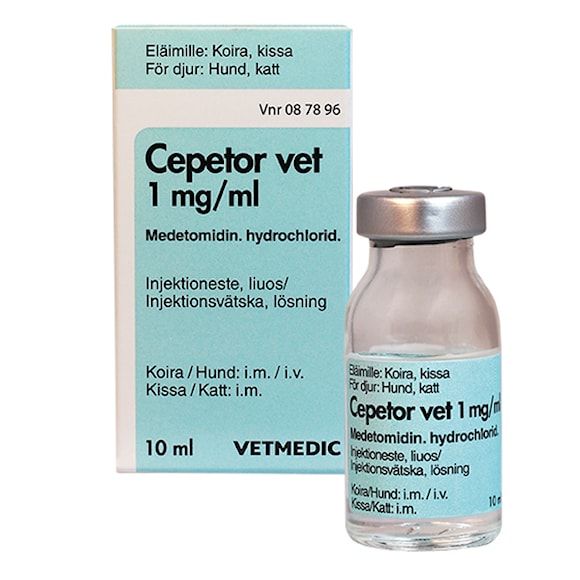 Cepetor vet. 1 mg/ml 10 milliliter Injektionsvätska, lösning