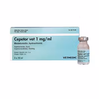 Cepetor vet. 1 mg/ml 5 x 10 milliliter Injektionsvätska, lösning