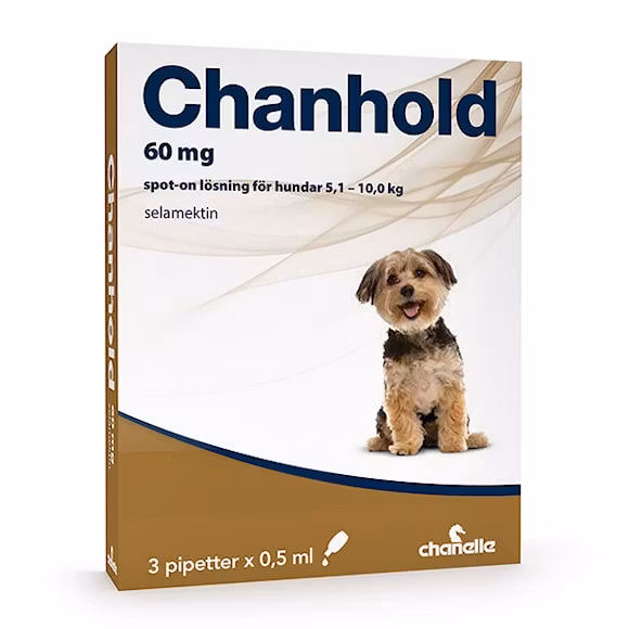 Chanhold 60 mg 3 x 0,5 milliliter Spot-on, lösning