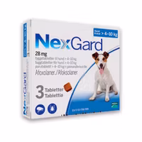 NEXGARD för hund >4-10 kg 28,3 mg 3 tablett(er) Tuggtablett
