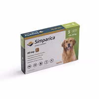 Simparica för hund >20-40 kg 80 mg 3 tablett(er) Tuggtablett