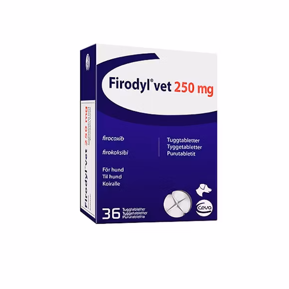 Firodyl vet 250 mg 3 x 12 tablett(er) Tuggtablett