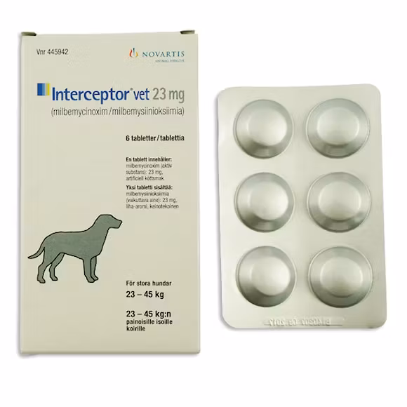 Interceptor vet. 23 mg 6 tablett(er) Tablett