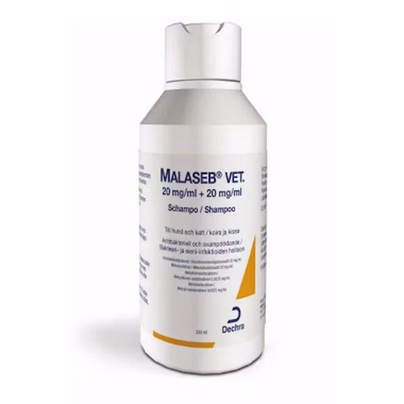 Malaseb vet. 20 mg/ml + 20 mg/ml 250 milliliter Schampo
