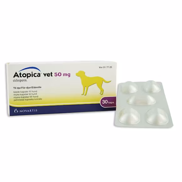 Atopica vet. 50 mg 30 kapsel/kapslar Kapsel, mjuk