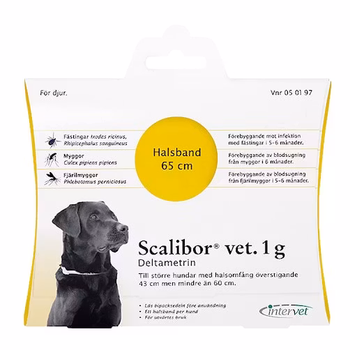 Scalibor vet. 1 g 65 cm Medicinskt halsband
