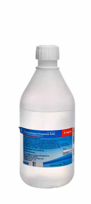 Klorhexidinsprit Fresenius Kabi 5 mg/ml 1000 milliliter Kutan lösning