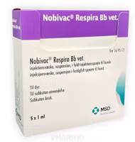 Nobivac Respira Bb vet. 5 x 1 dos(er) Injektionsvätska, suspension, förfylld spruta