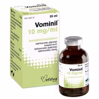 Vominil 10 mg/ml 25 milliliter Injektionsvätska, lösning