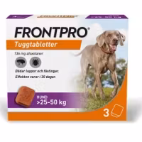 Frontpro 136 mg tuggtabletter för hund 25-50 kg 3 st