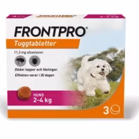 Frontpro 11,3 mg tuggtabletter för hund 2-4 kg 3 st