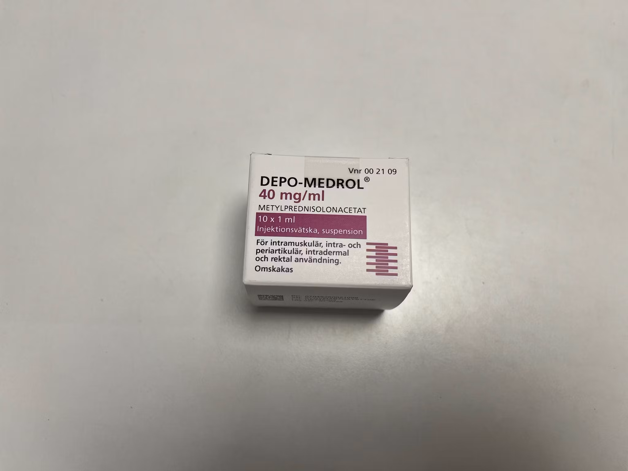 Depo-Medrol 40 mg/ml 10 x 1 milliliter Injektionsvätska, suspension