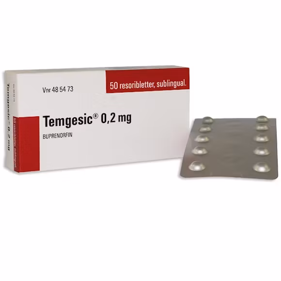Temgesic, resoriblett, sublingual 0,2 mg, 50 styck