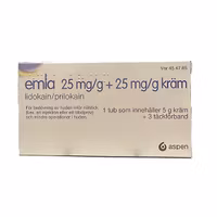 EMLA, kräm 25 mg/g + 25 mg/g Aspen Nordic, 5 g