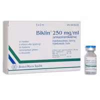 Biklin, inj-vätska, lösning 250 mg/ml Vianex S.A., 5 x 2 milliliter