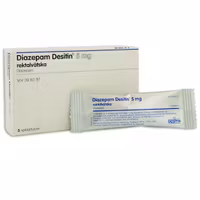 Diazepam Desitin 5 mg 5 x 2,5 milliliter Rektallösning