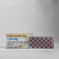 Felimazole Vet. 1,25 mg 100 styck Dragerad tablett