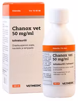 Chanox vet 50 mg/ml 250 milliliter Oral suspension