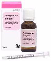 Felithyrol Vet 5 mg/ml 30 milliliter Oral lösning