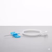 KRUUSE Butterfly, Venkateter m 30 cm slang, blå, 0,6x19mm, 50st