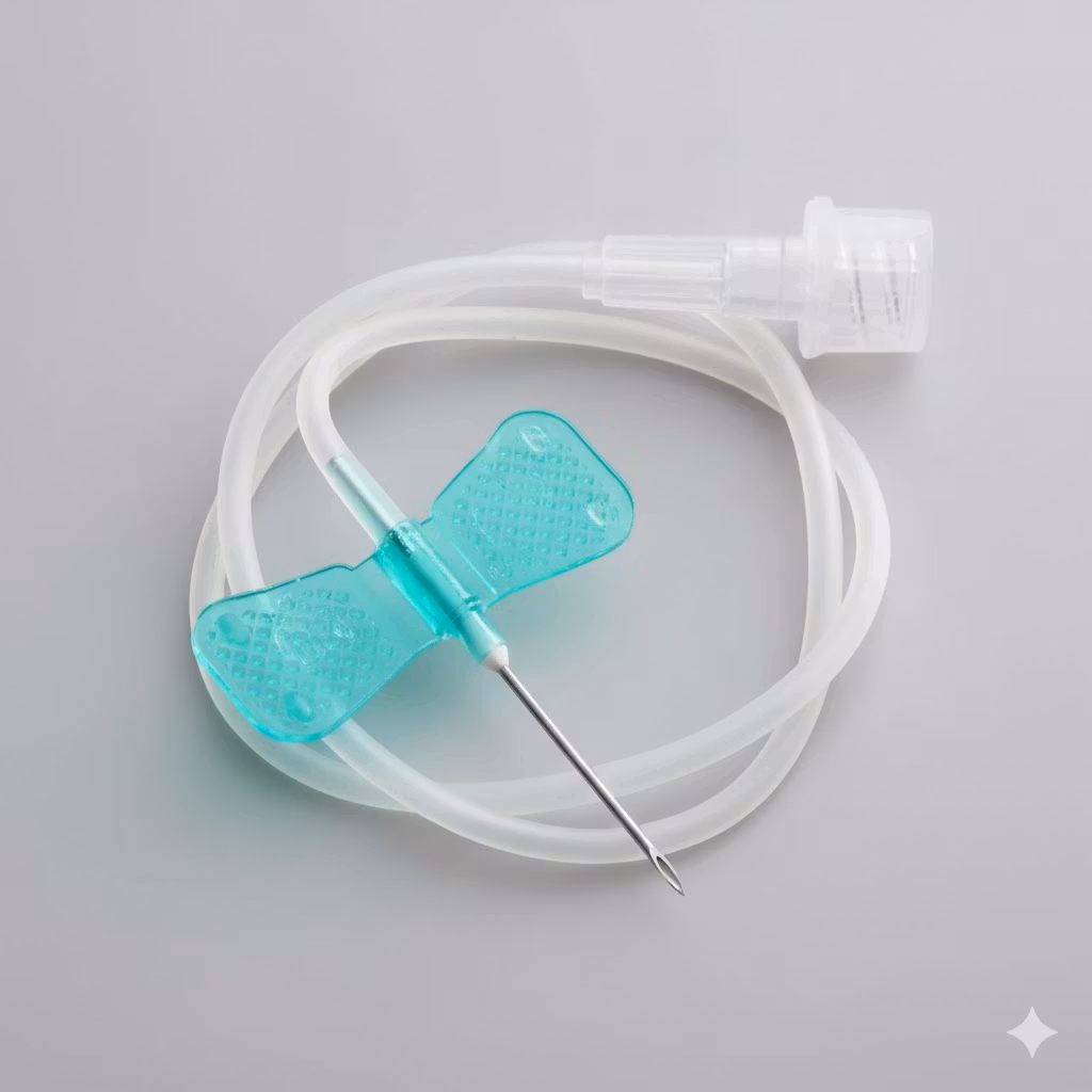 KRUUSE Butterfly, Venkateter m 30 cm slang, grön, 0,8x19mm, 50st