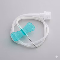 KRUUSE Butterfly, Venkateter m 30 cm slang, grön, 0,8x19mm, 50st