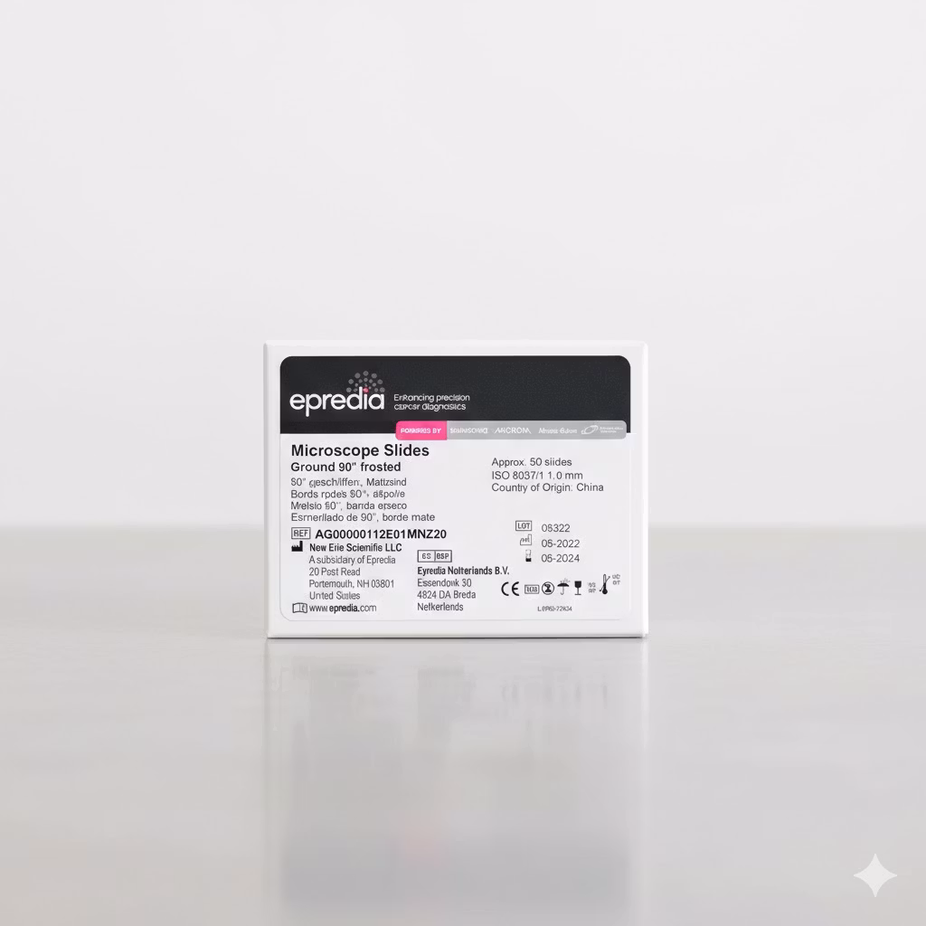 Epredia Objektglas slipade med skrivyta /50