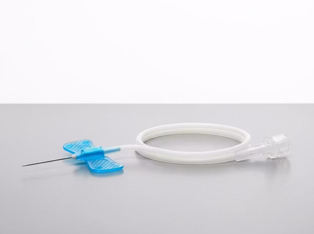 KRUUSE Butterfly, Venkateter m 30 cm slang, blå, 0,6x19mm, 50st