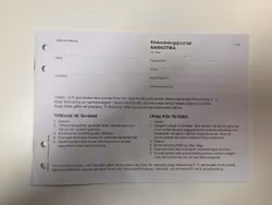 Förbrukningsjournal Narkotika A5 häfte 16 sidor