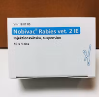 Nobivac Rabies vet. 2 IE 10 x 1 dos(er) Injektionsvätska, suspension, Orifarm AB