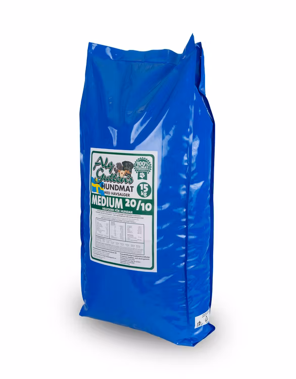 AlgGutten Medium 15 kg Svensktillverkat hundfoder med havsalger