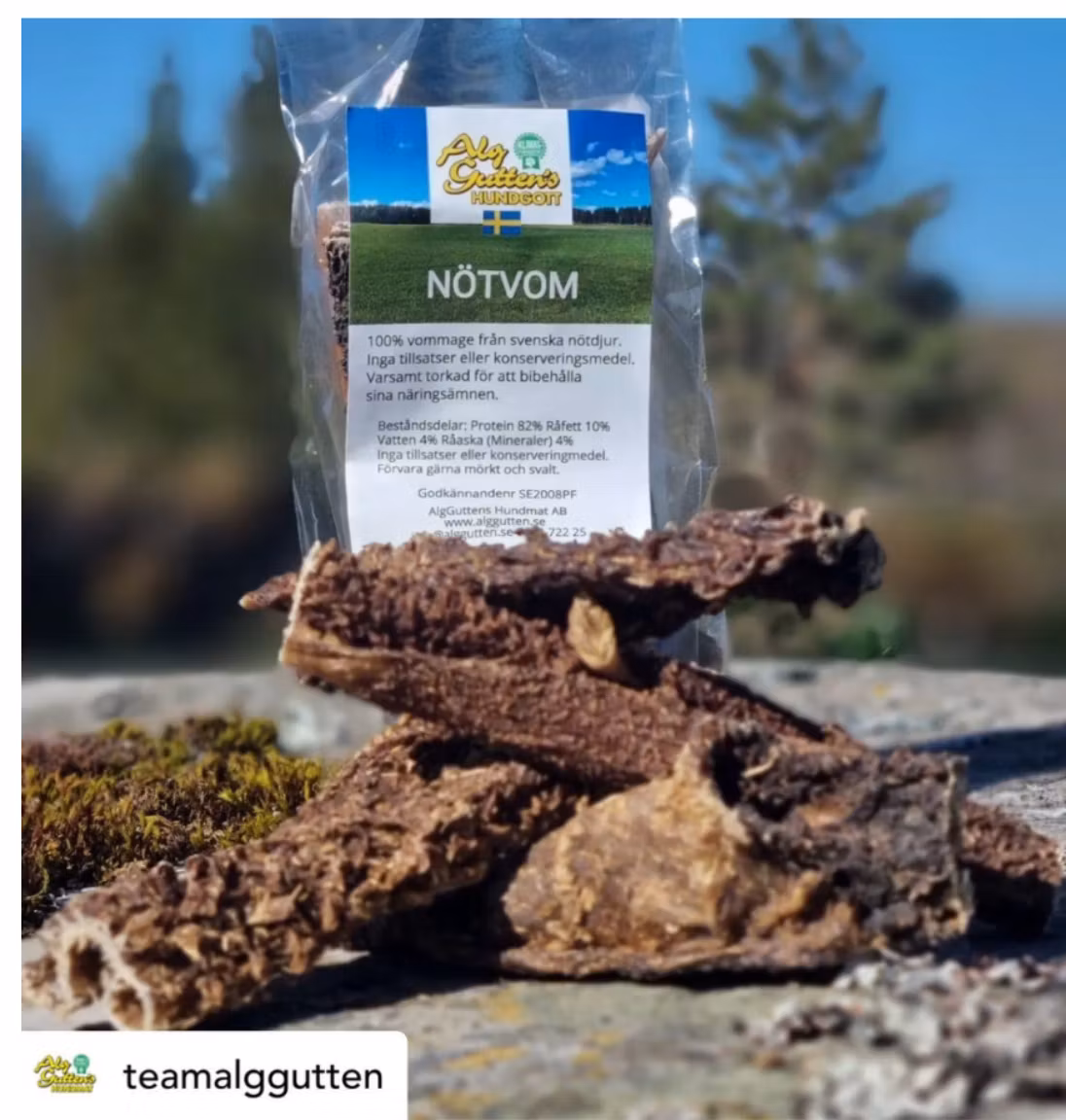 Nötvom från svenska nötdjur - tuggstänger