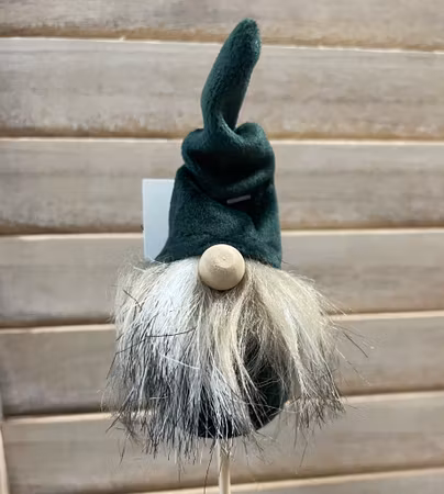 Skäggtomte på stick -två varianter