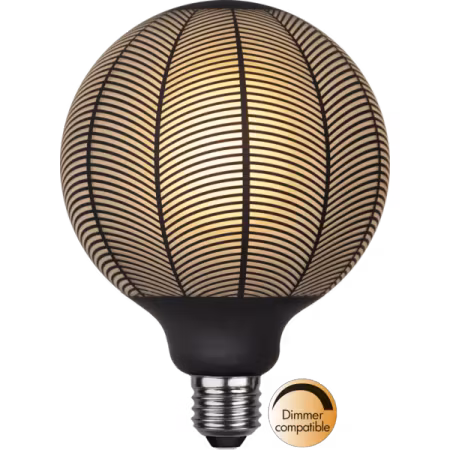 LED-LAMPA E27 G125 GRAPHIC