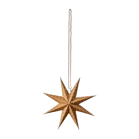 NYHET! UNI Stjärna S, Brun/vit D.20cm