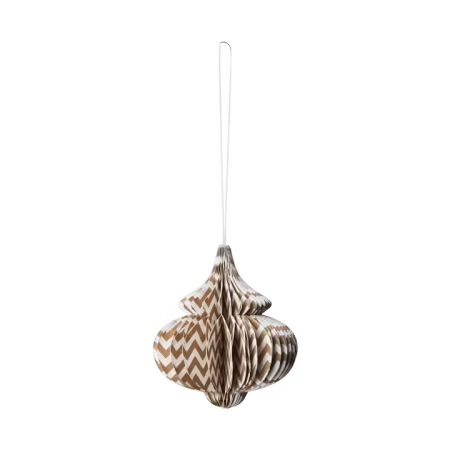 NYHET! UNI Julgransdekoration, Brun/vit