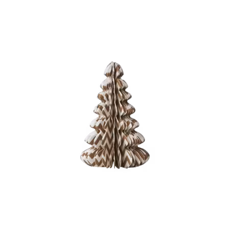 NYHET! UNI Prydnadsgran S, Brun/vit