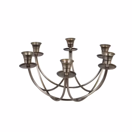 Nyhet! Ljusstake Kupol Antik Mässing